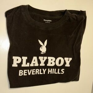 PacSun Dark Gray Playboy Tee